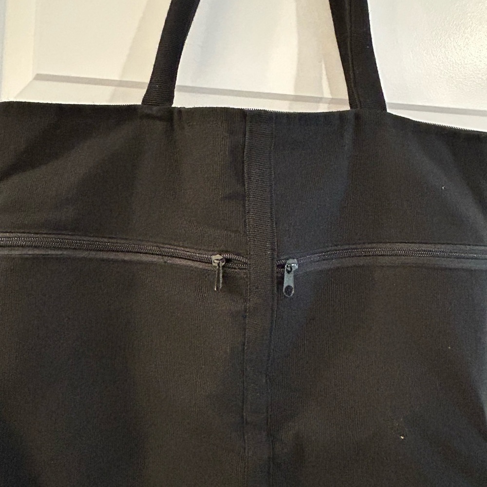 Embroidered Tote Bag Black Pink Brown - Picture 6 of 11